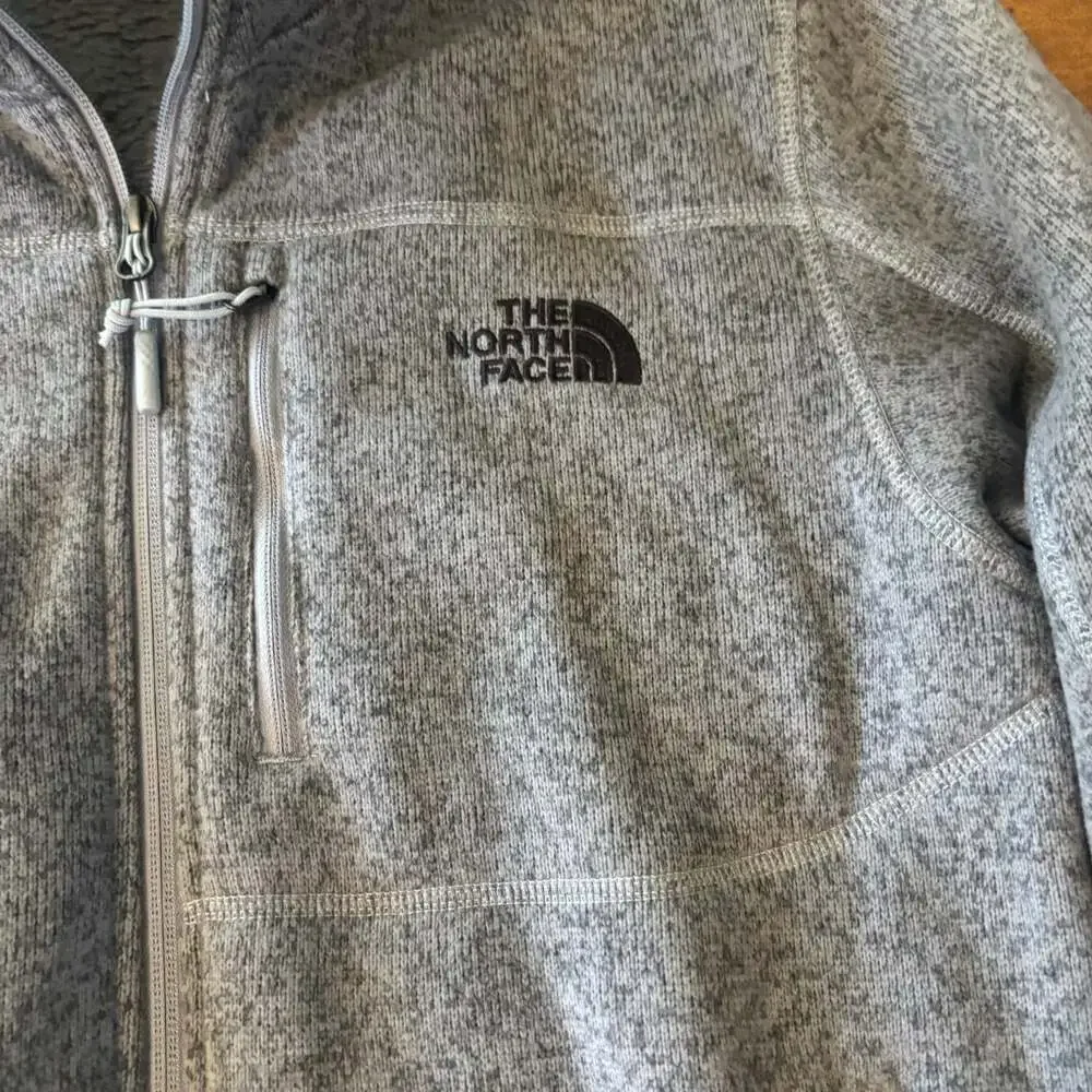 North Face Gordon Lyon Sweater Fleece Full Zip Jacket Mens M Gray NWT Microsoft